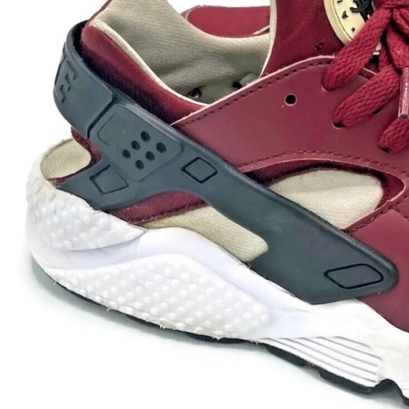 NIKE Air Huarache Men's Dark Red Low Trainer Athletic Sneaker Shoes USA Size 9 - Picture 9 of 16